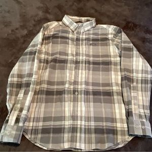 Mens light weight medium Columbia flannel.